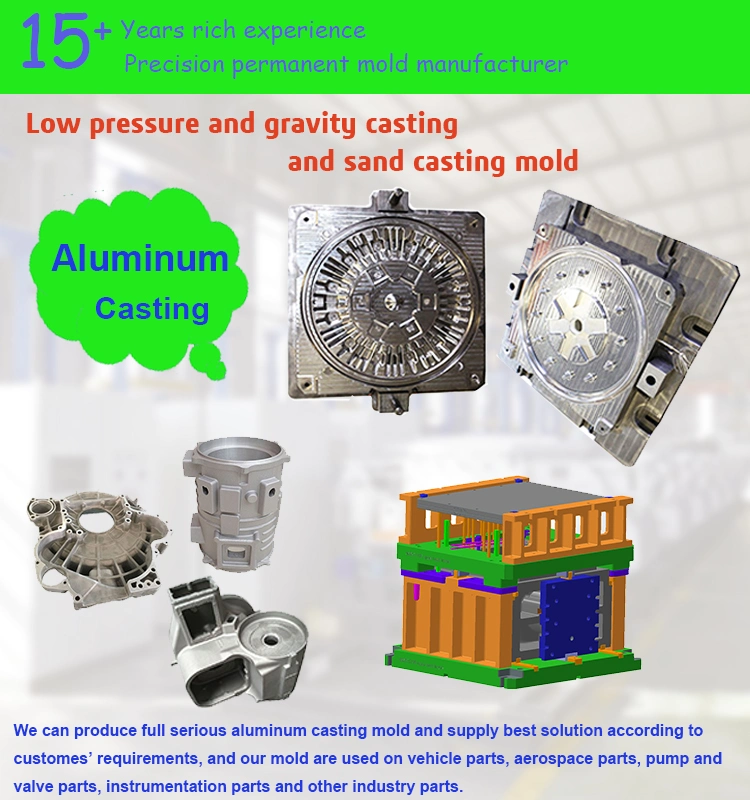 Professional Permanent Die Cast Mould Housing Auto Parts Aluminum Die Cast Mold Aluminium Alloy Mold Tooling Mould Precision Casting Mold Factory